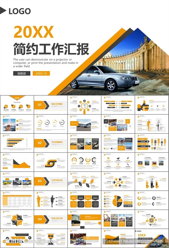 汽车销售4S店汽车行业PPT