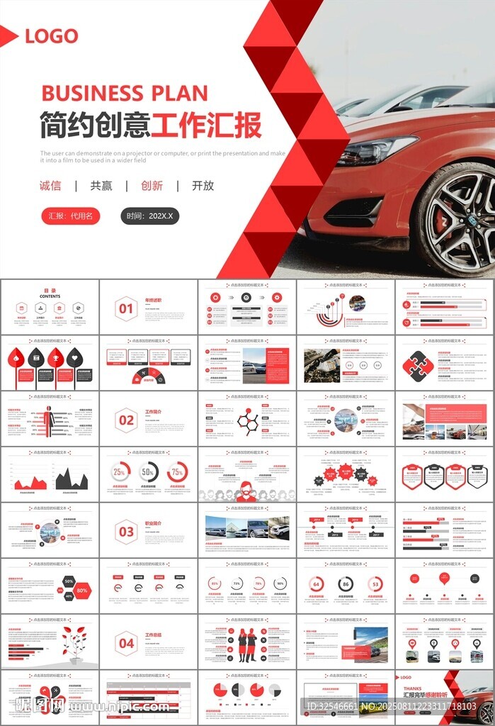 汽车销售4S店汽车行业PPT