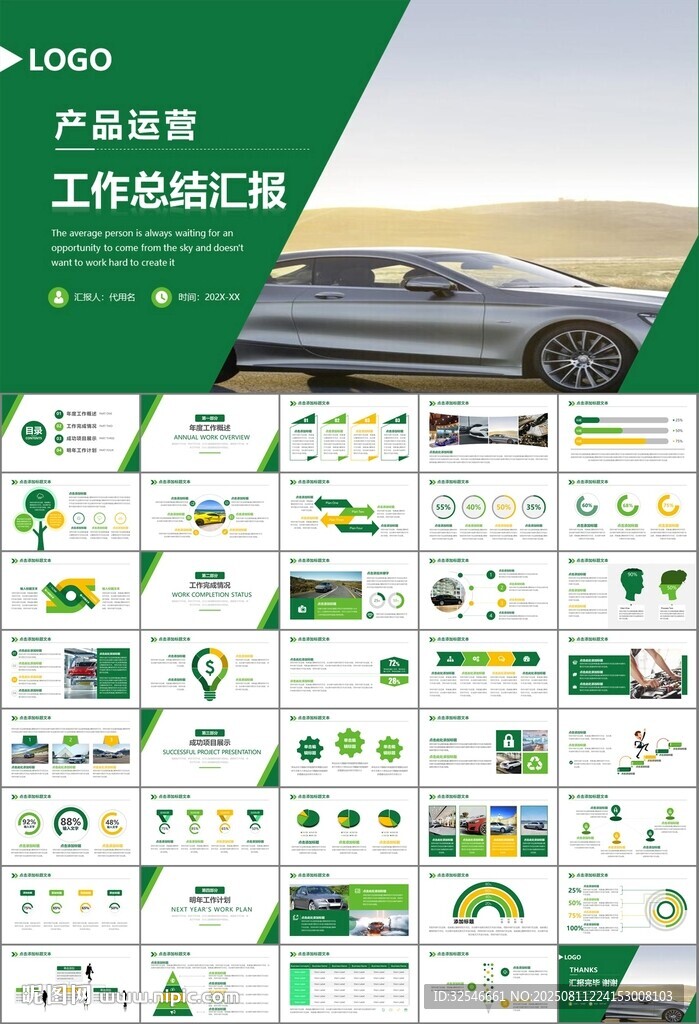 汽车销售4S店汽车行业PPT