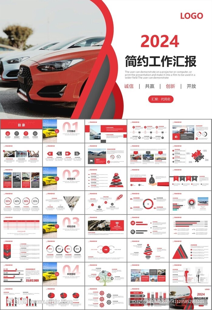 汽车销售4S店汽车行业PPT