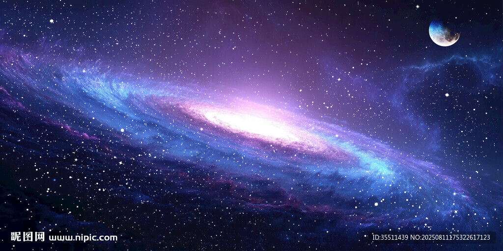 巨幅星空背景图