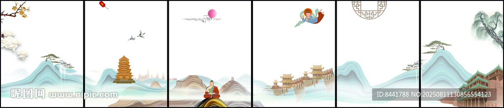 中式山水风景装饰画