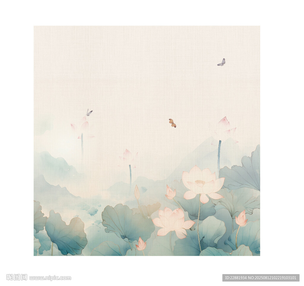 荷花背景图