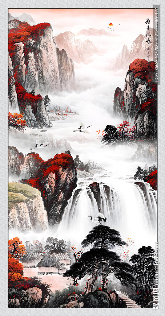 源远流长玄关画