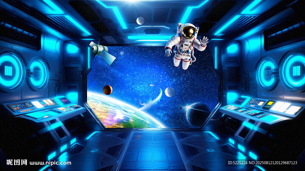 3D太空舱空间站