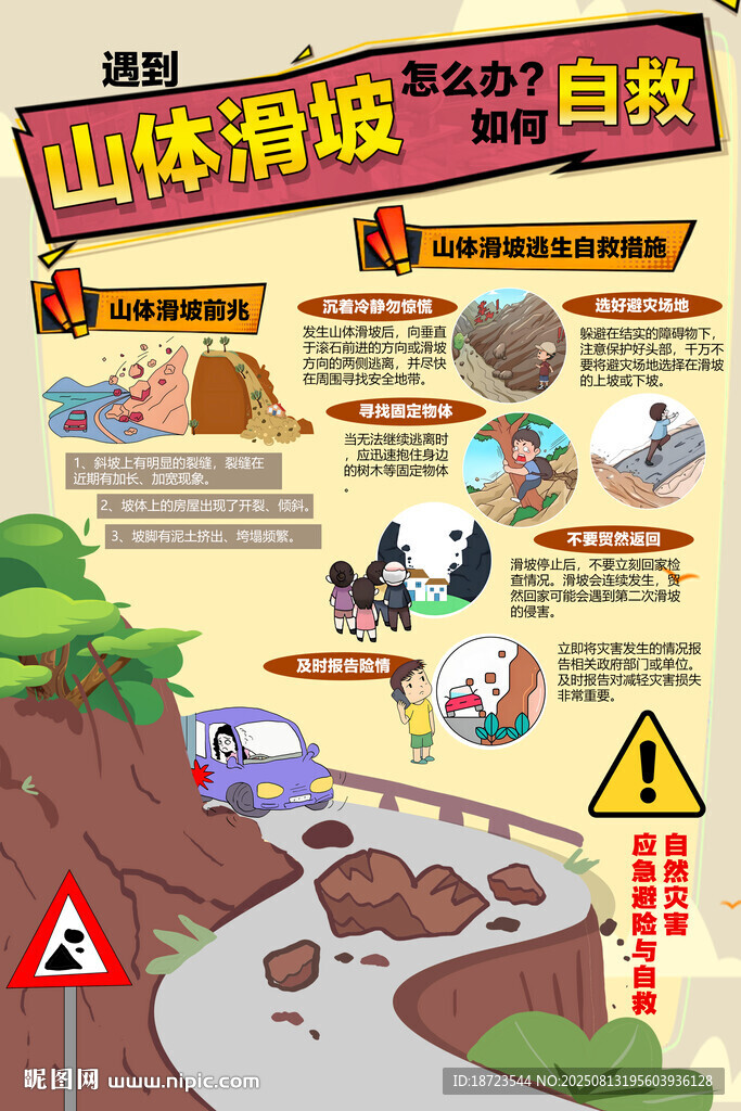 遇到山体滑坡如何自救