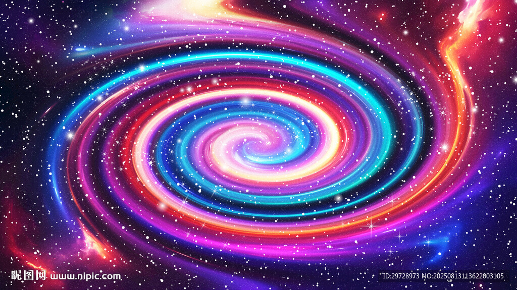 绚丽宇宙漩涡星系图景