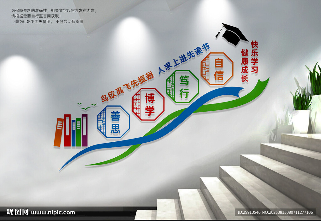 学校楼梯文化墙
