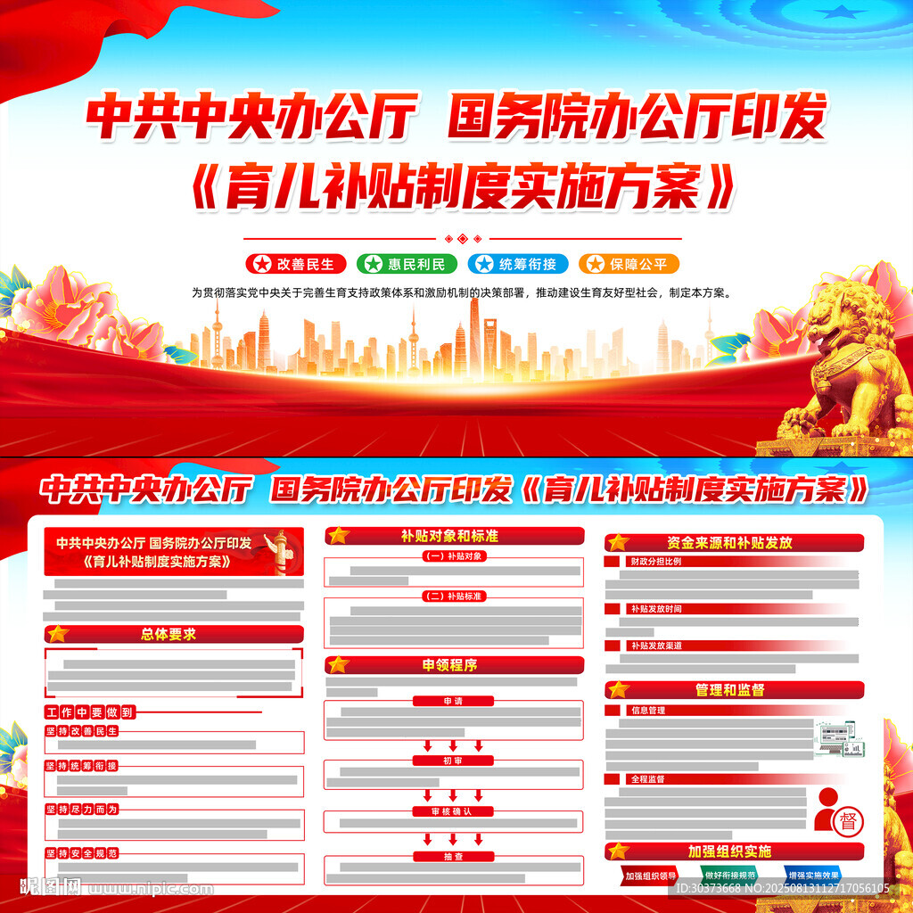 育儿补贴制度实施方案