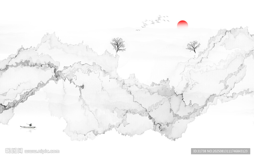 抽象山水画