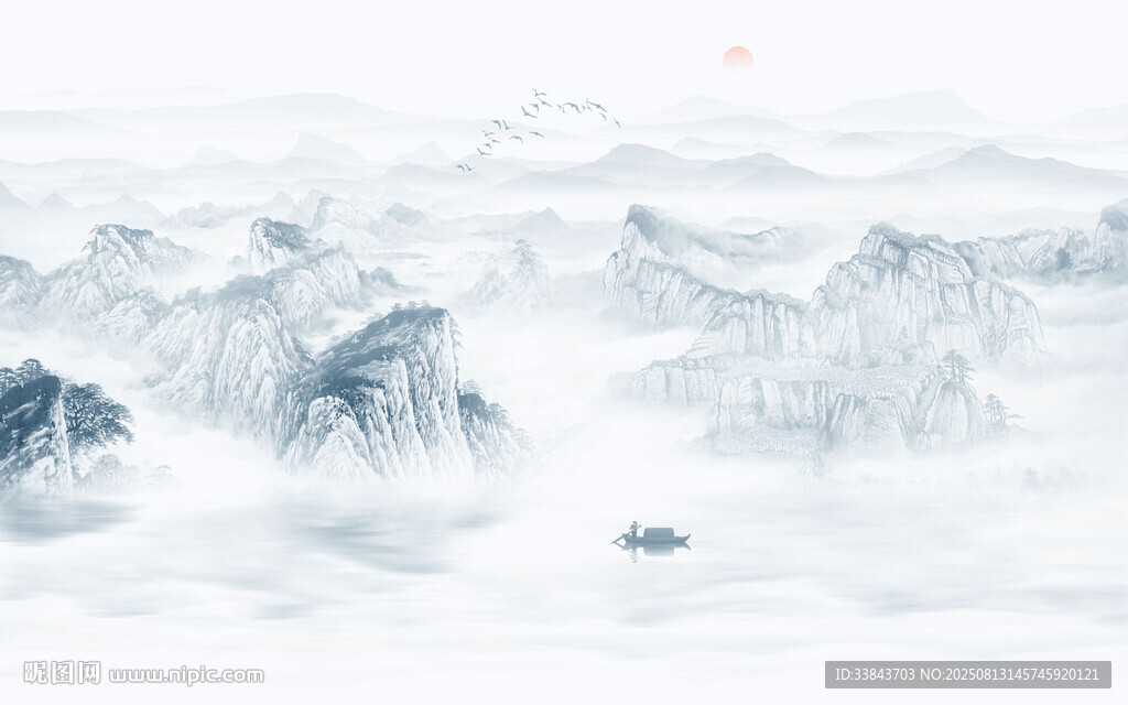 山水背景墙