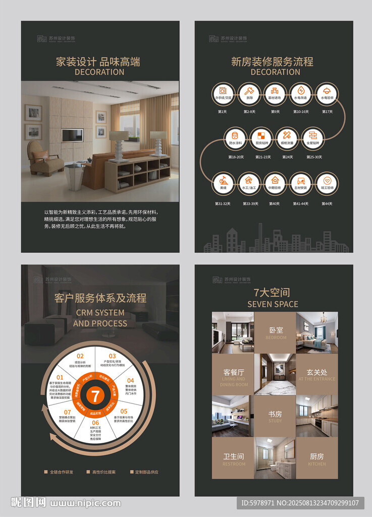 家装公司展板