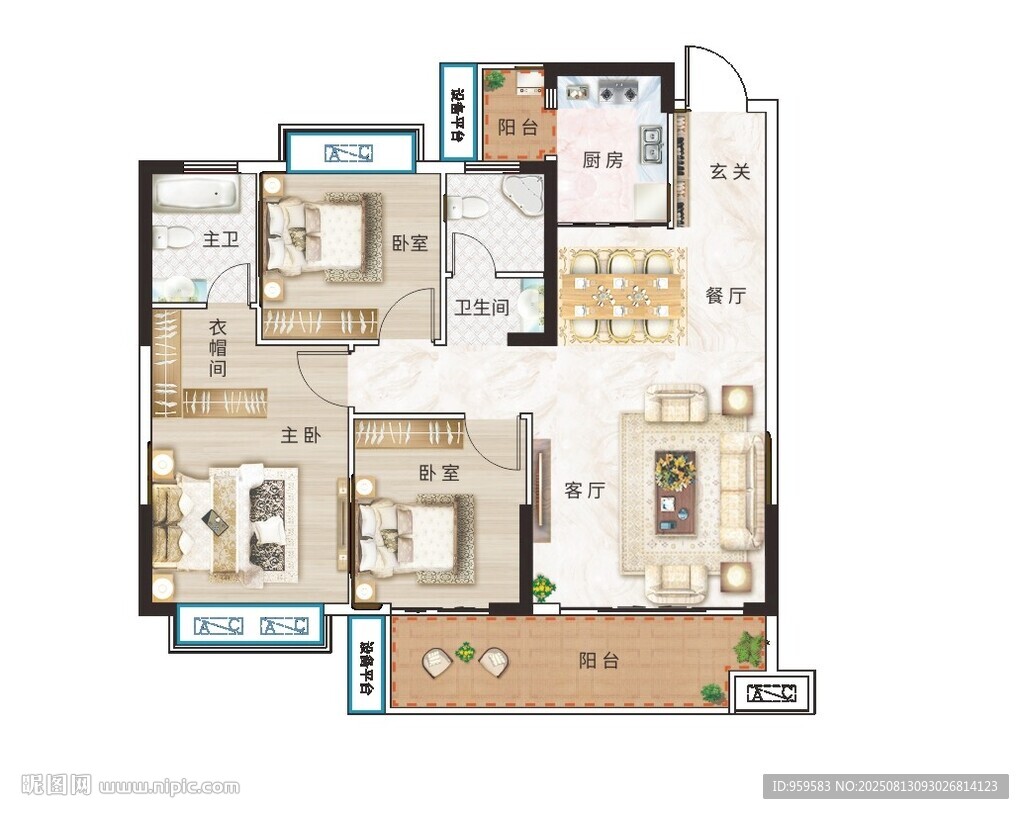 户型图分层素材