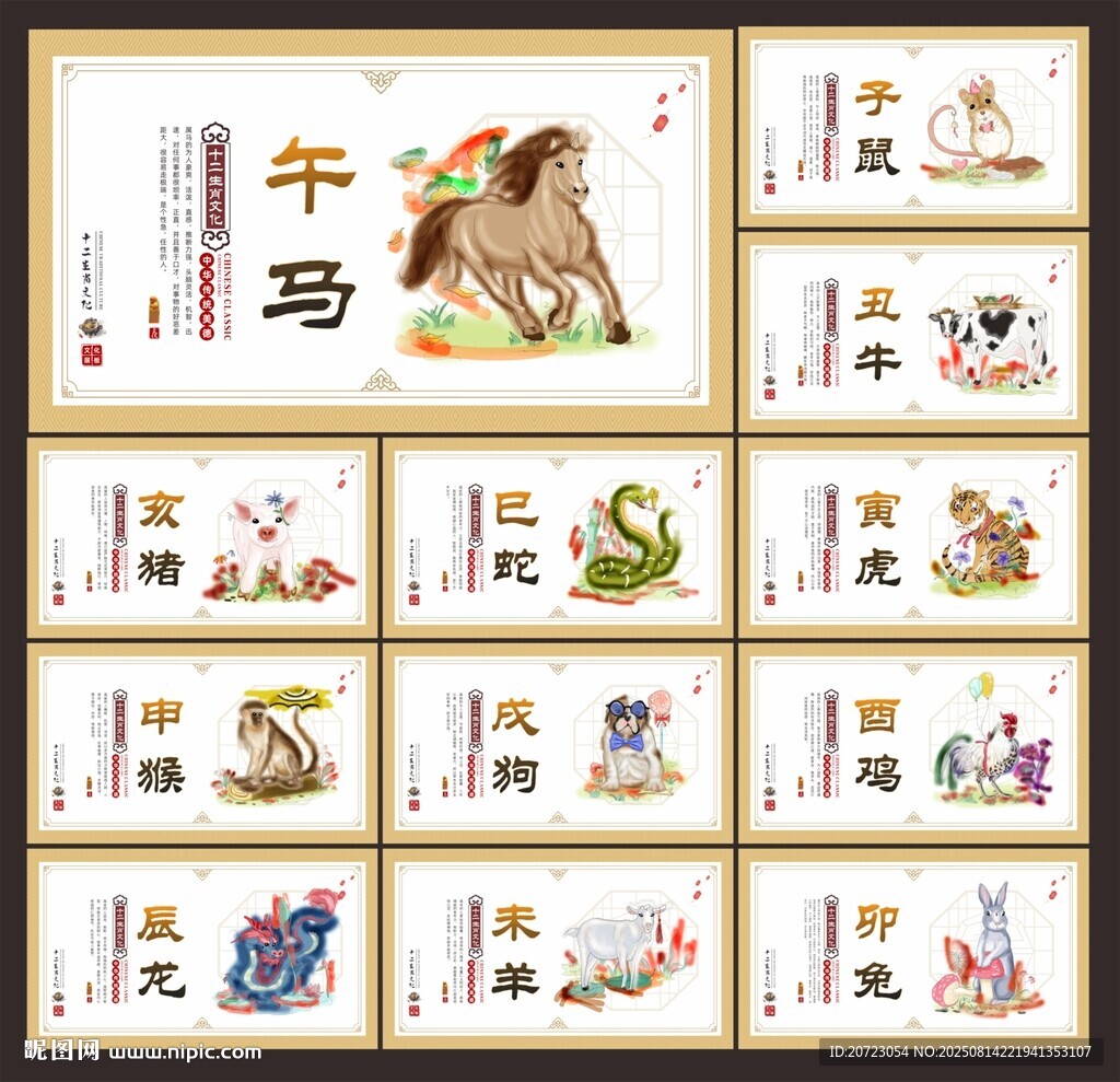 12生肖文化墙