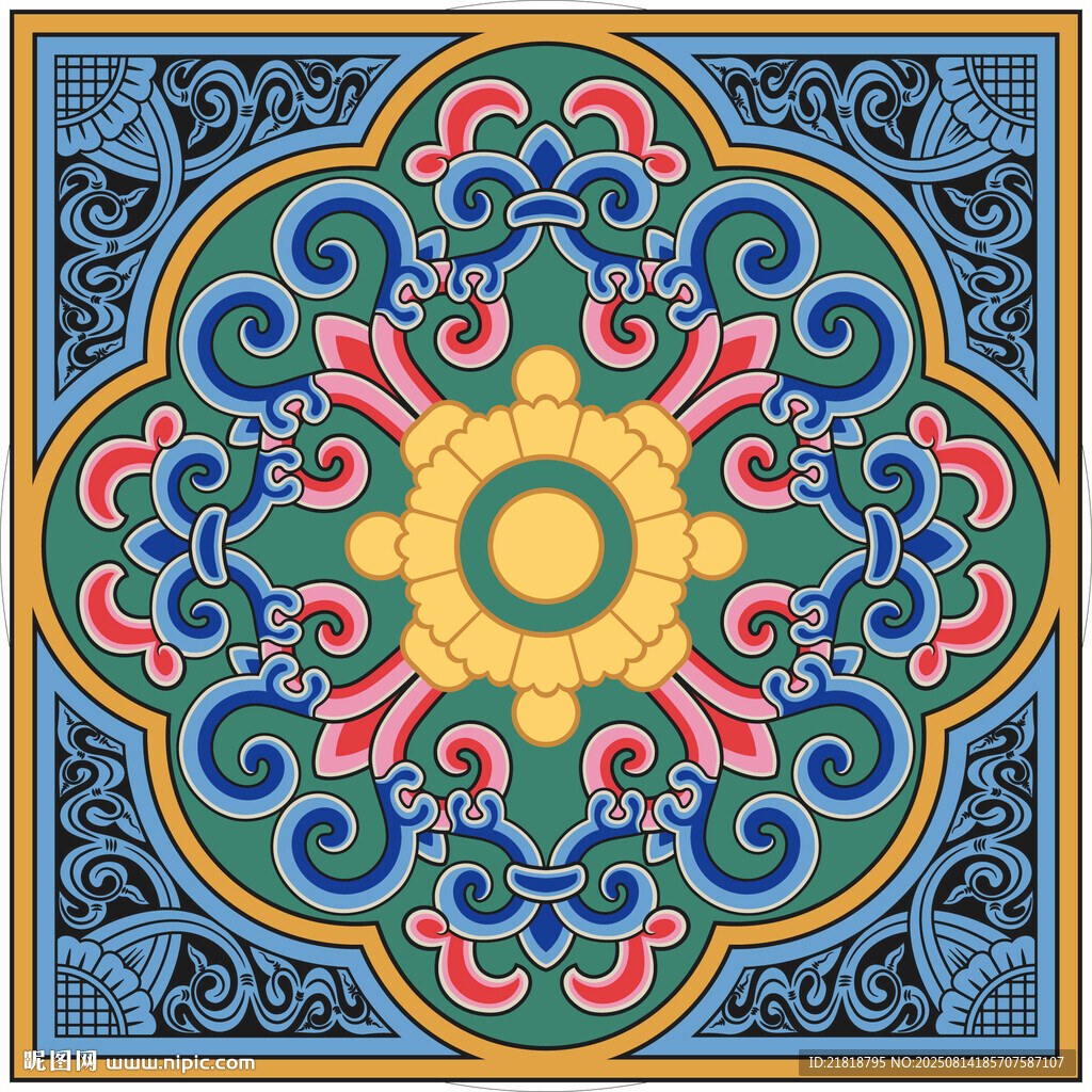 精美传统花纹图案