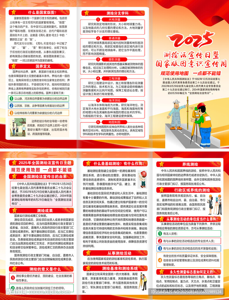 2025年全国测绘法宣传日折页