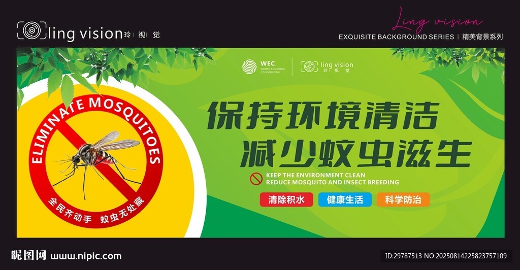 保持环境清洁宣传海报