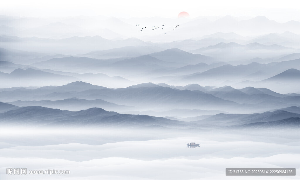 新中式山水画