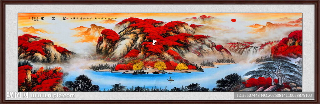 鸿运当头国画