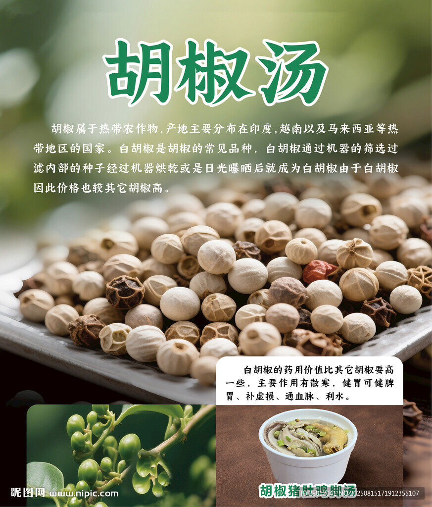 胡椒汤餐饮海报