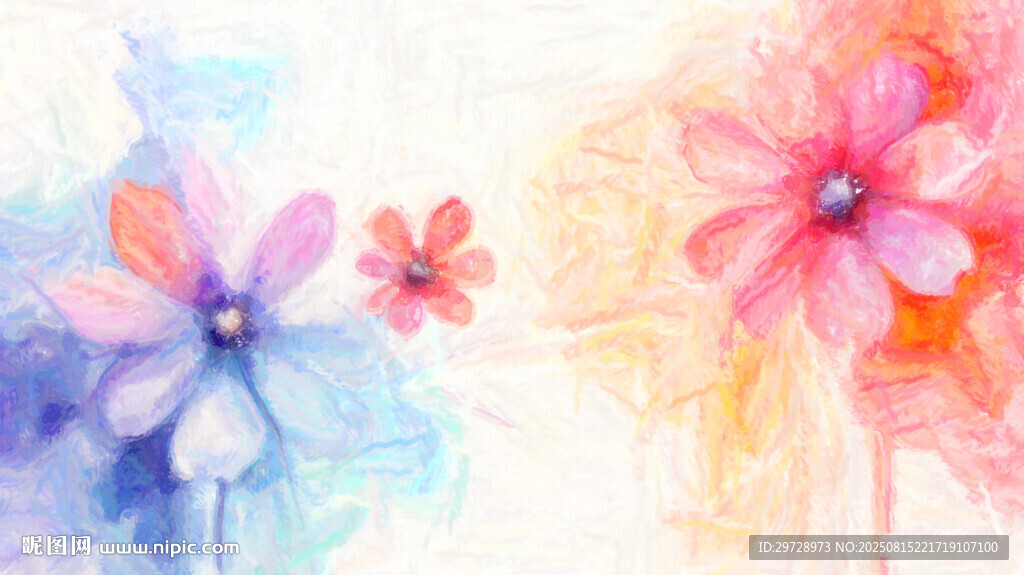 水彩花朵高清装饰画