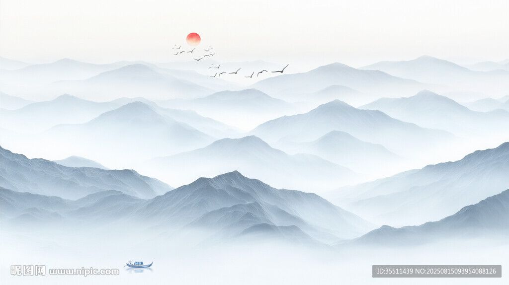 新中式水墨画