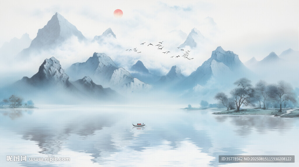 山水背景墙