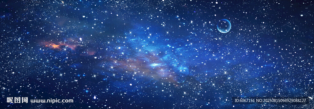 巨幅宇宙星空背景图灯箱