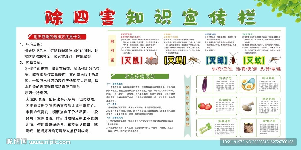 除四害知识宣传栏
