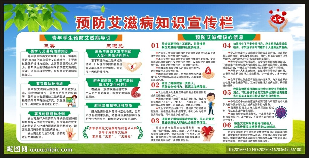 艾滋病日宣传栏