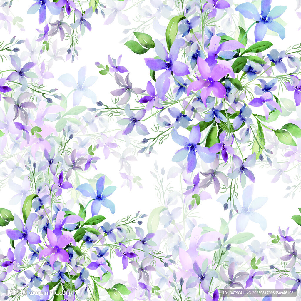 水彩花