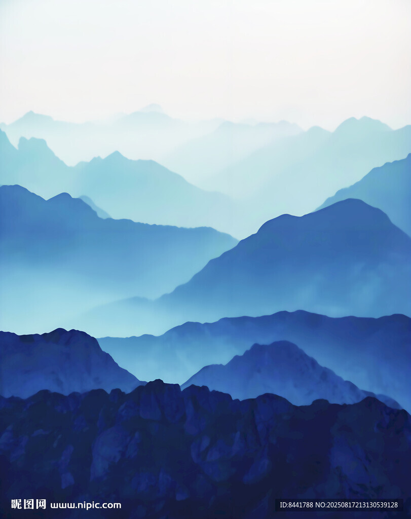 壮丽群山 云雾缭绕之景