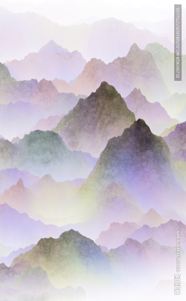 梦幻水墨山水风景图