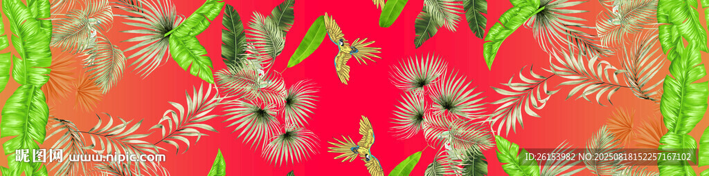 红底定位 花