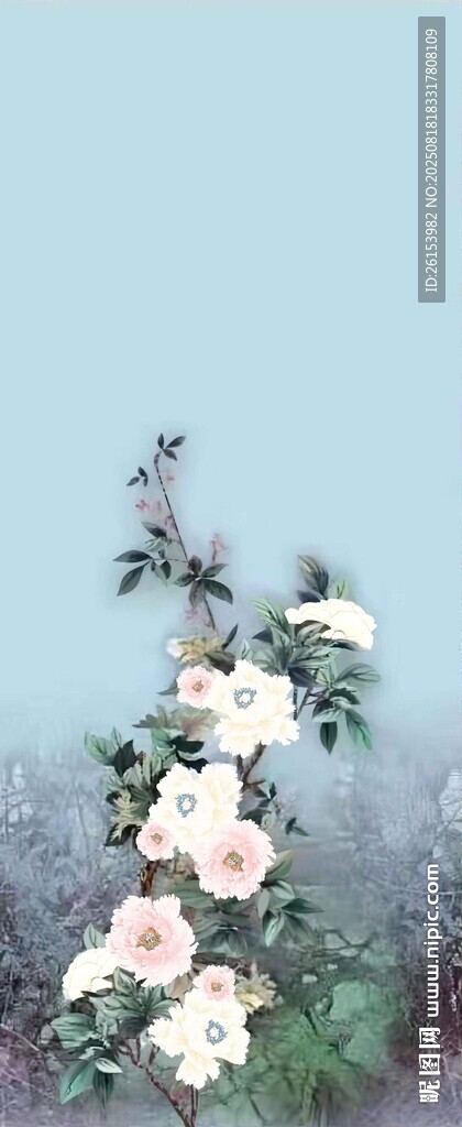 旗袍定位花