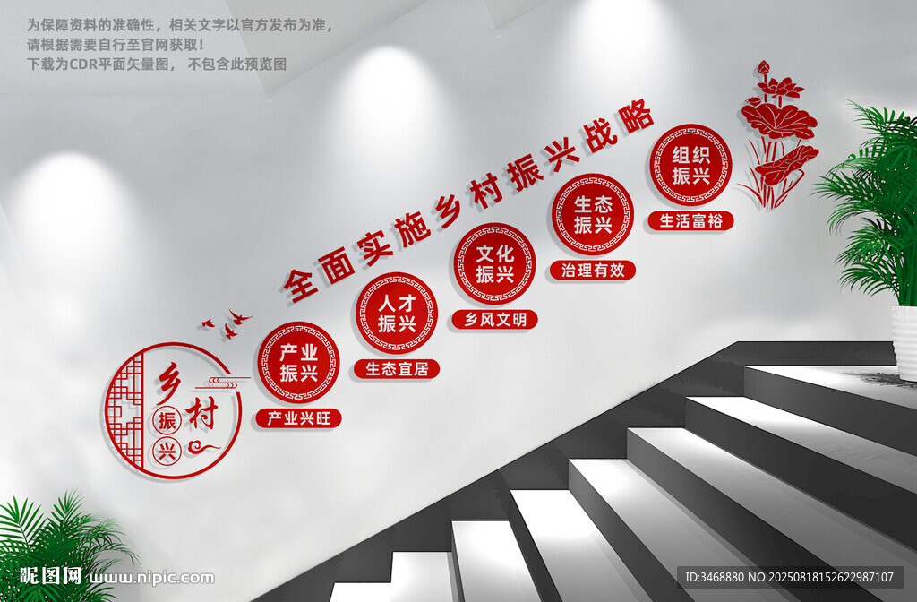 乡村振兴楼梯文化墙