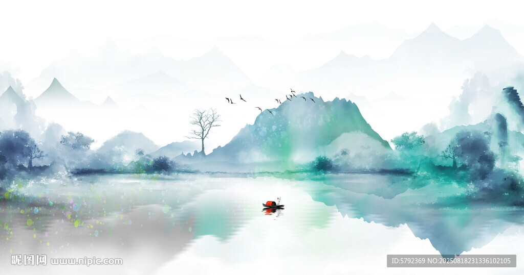 新中式山水画