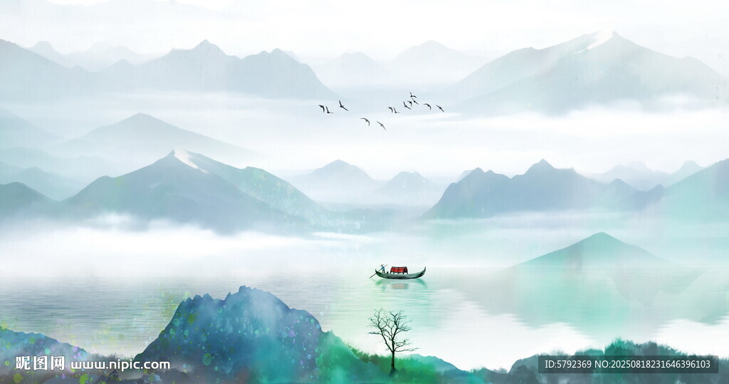 新中式水墨画