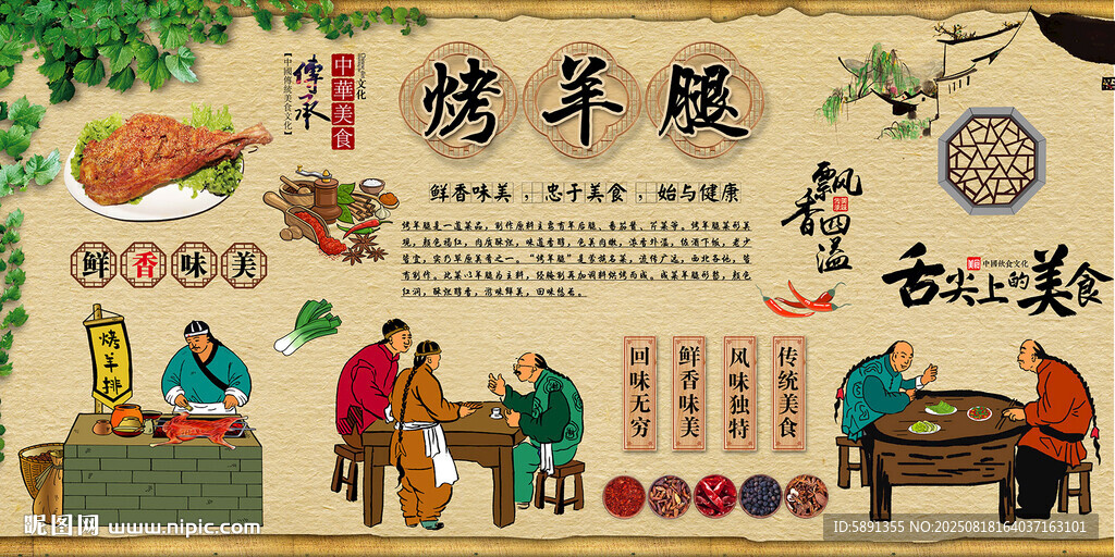 烤羊腿