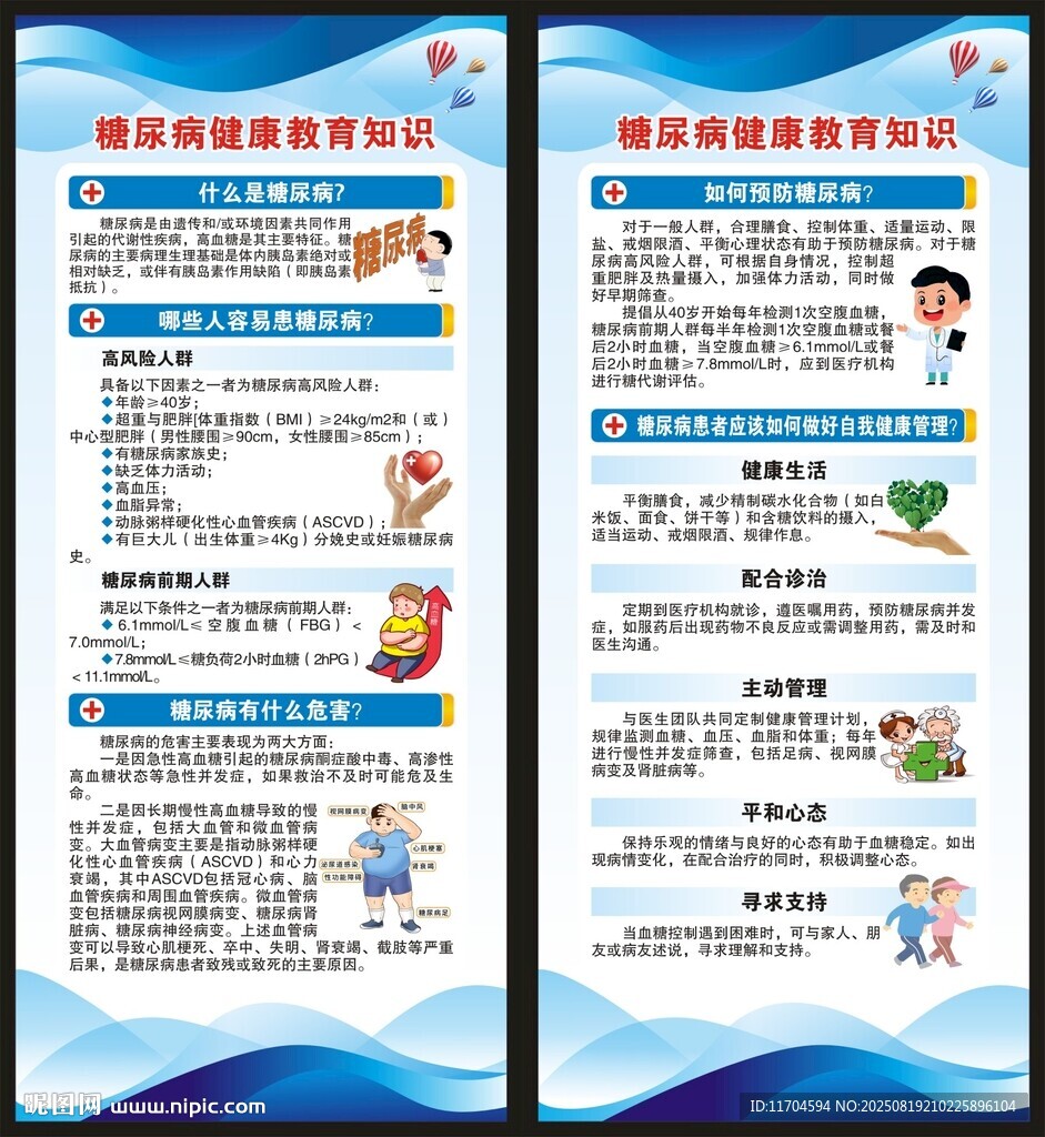 糖尿病日展架