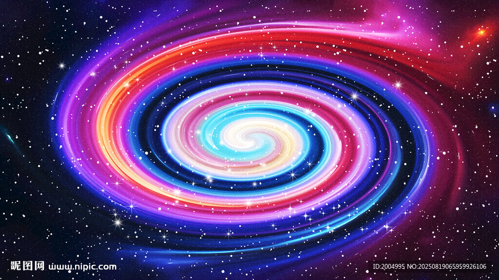 炫彩星空旋涡背景