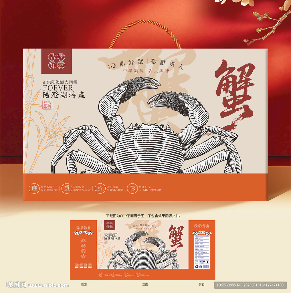 大闸蟹包装 大闸蟹礼盒