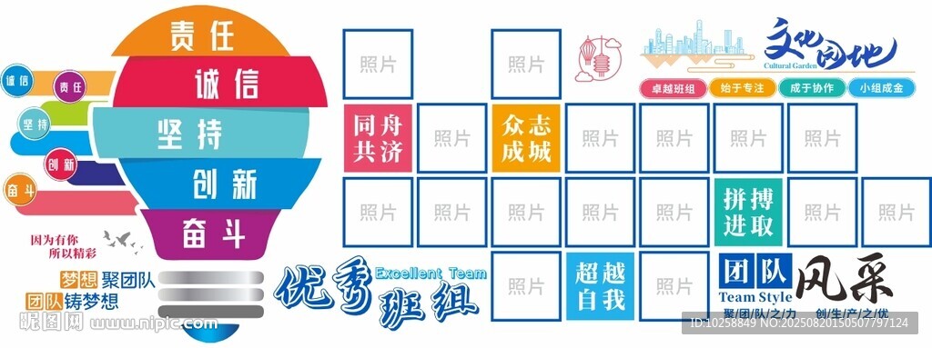 优秀班组文化墙