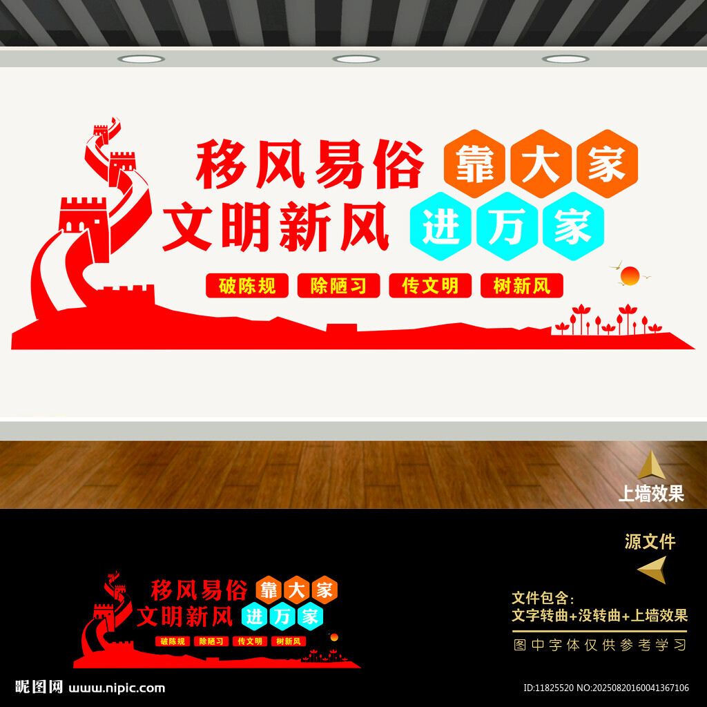 移风易俗文化墙