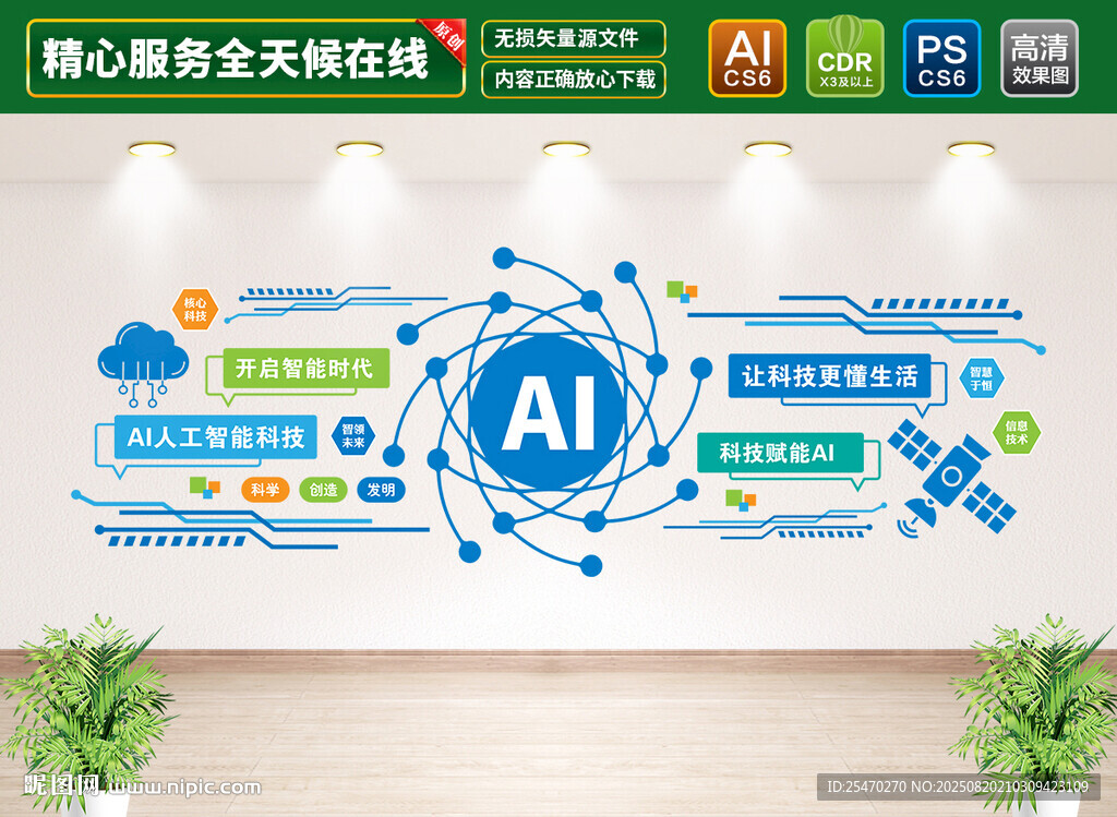 AI人工智能科技文化墙