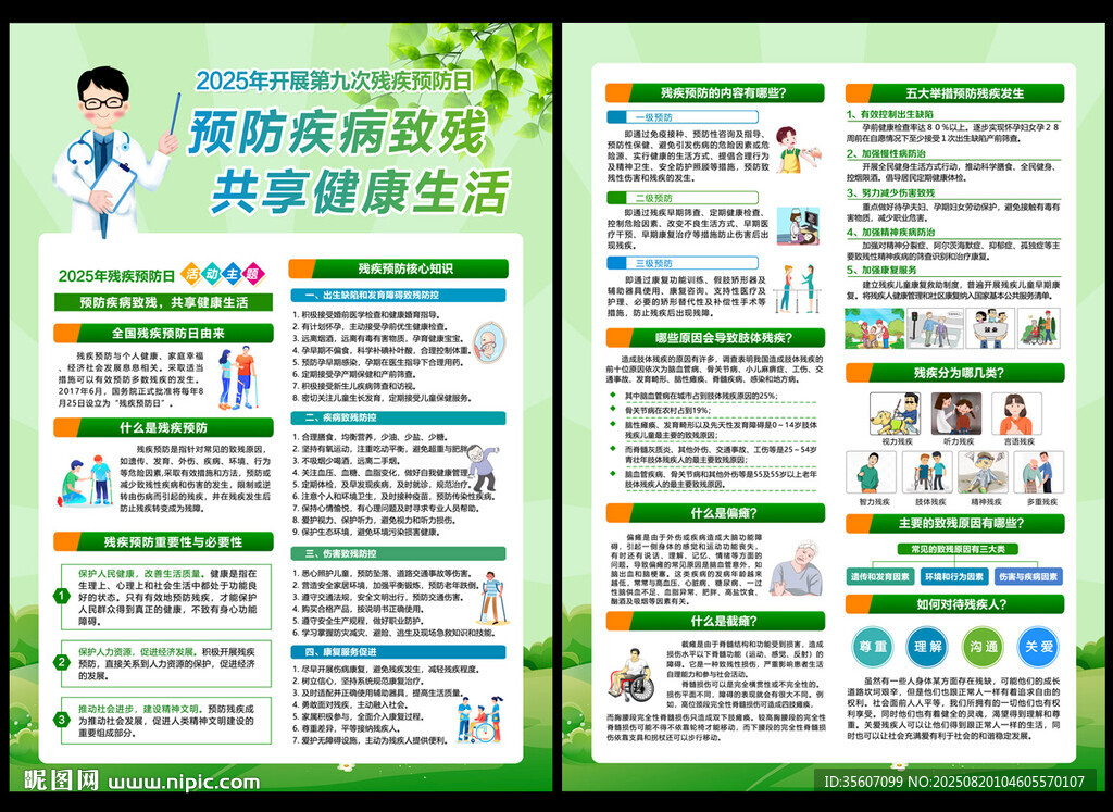 2025全国残疾预防日宣传单