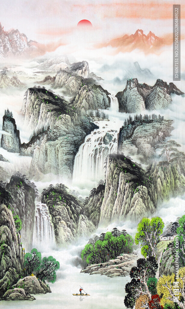 玄关山水画