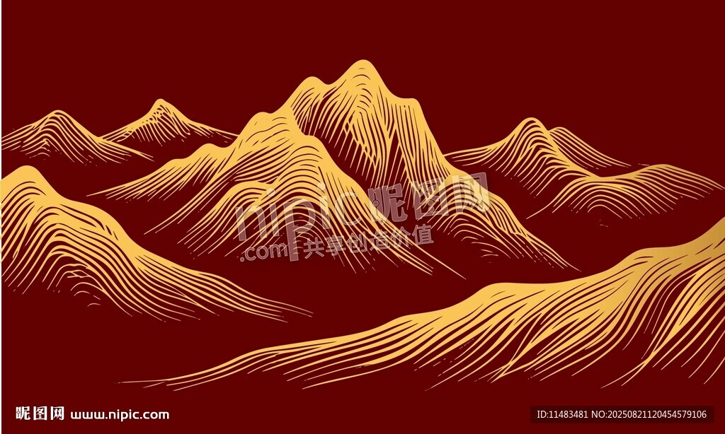 流动线条山脉背景