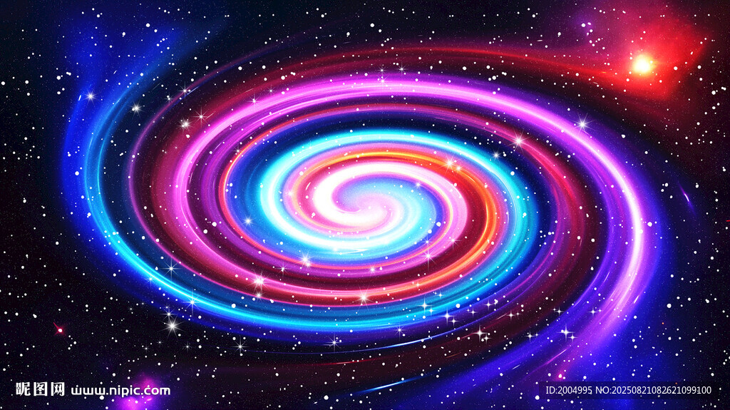 七彩旋涡星空