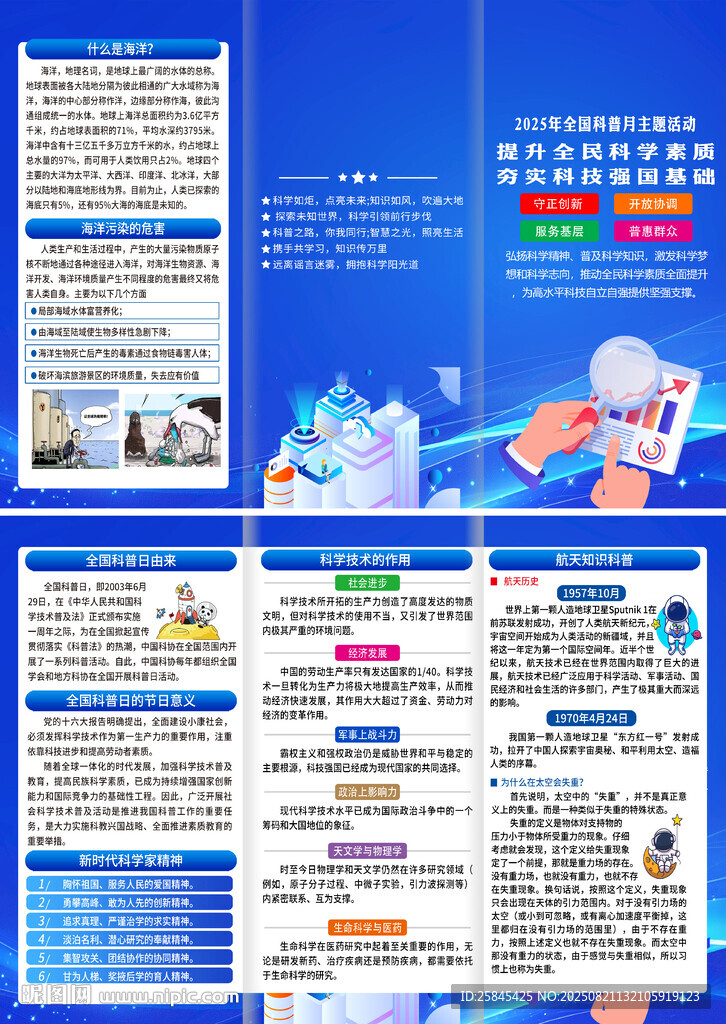 2025年全国科普月折页